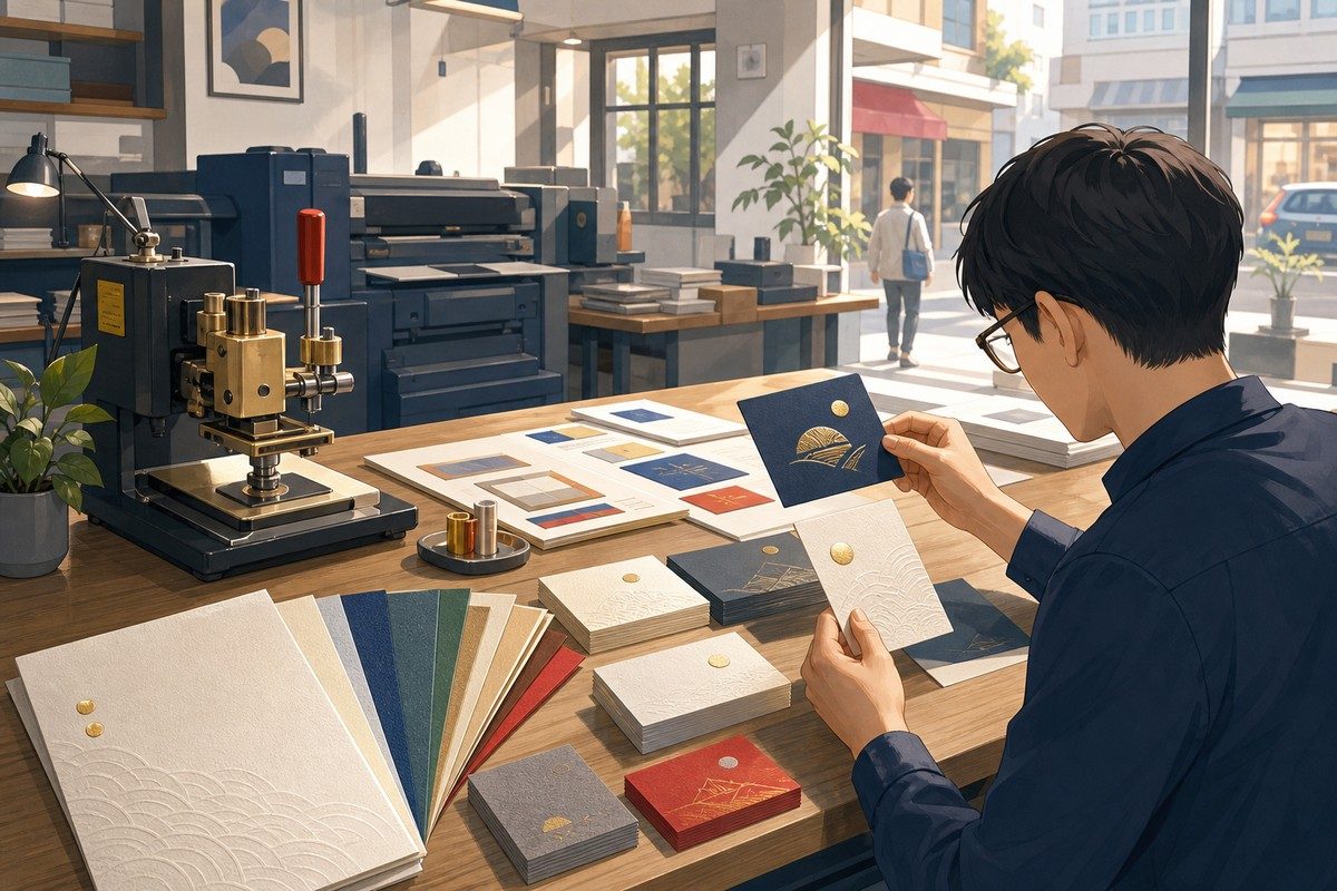 名片、卡片與特殊加工示意圖