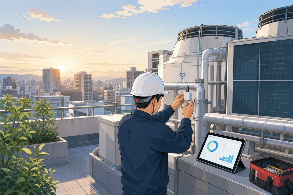 空調與設備智慧節能改善示意圖