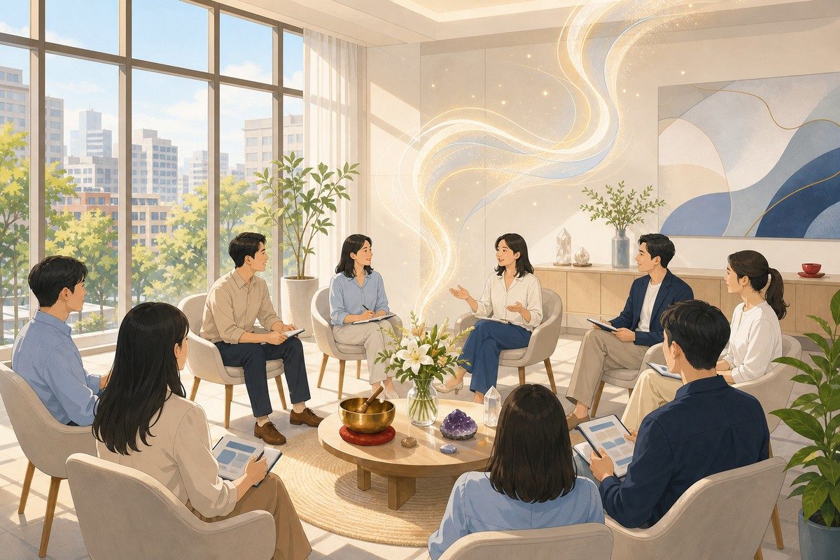 豐盛靈氣與業務團隊講座示意圖