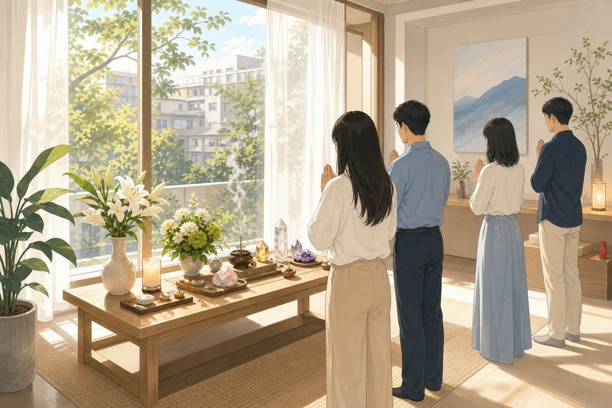 祈福儀式示意圖