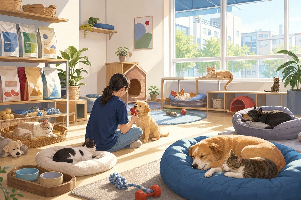 寵物品牌曝光與新手飼主溝通示意圖