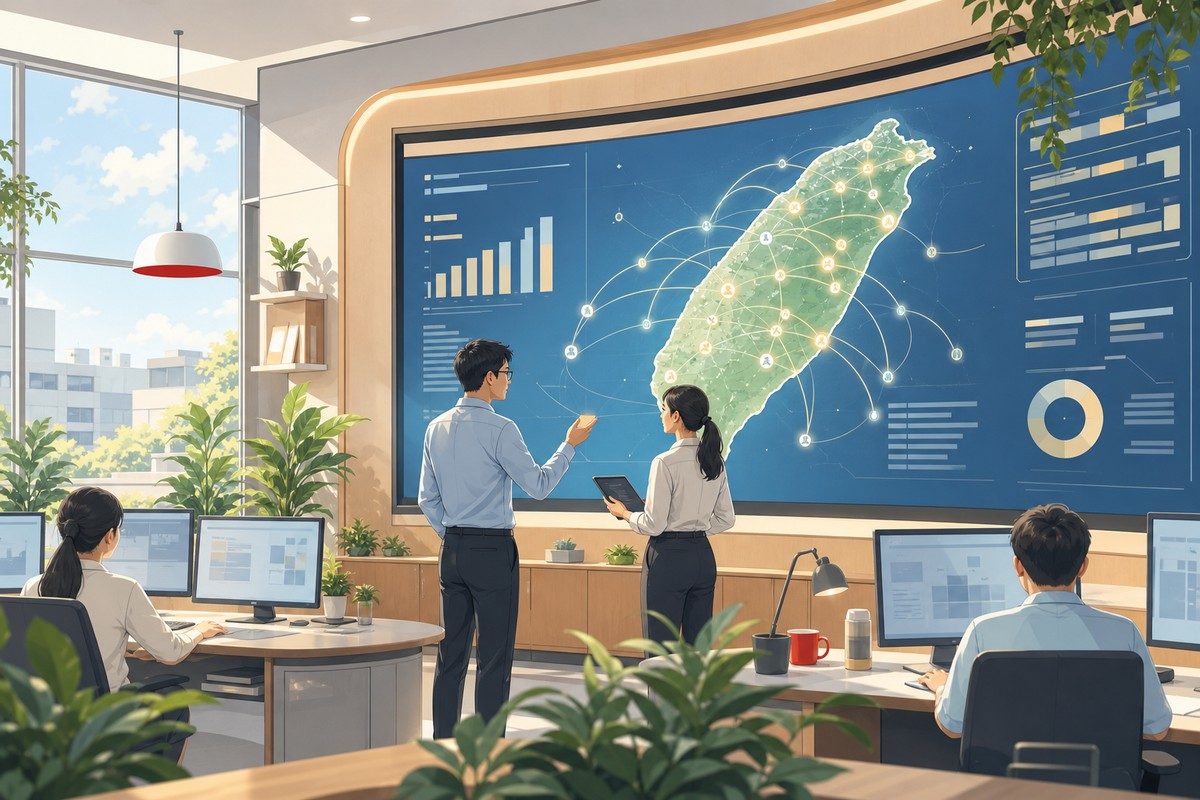 能源管理系統與 ESG 碳管理示意圖